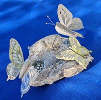 Deko Schmetterlinge auf Naturstein Handarbeit Zustand neu