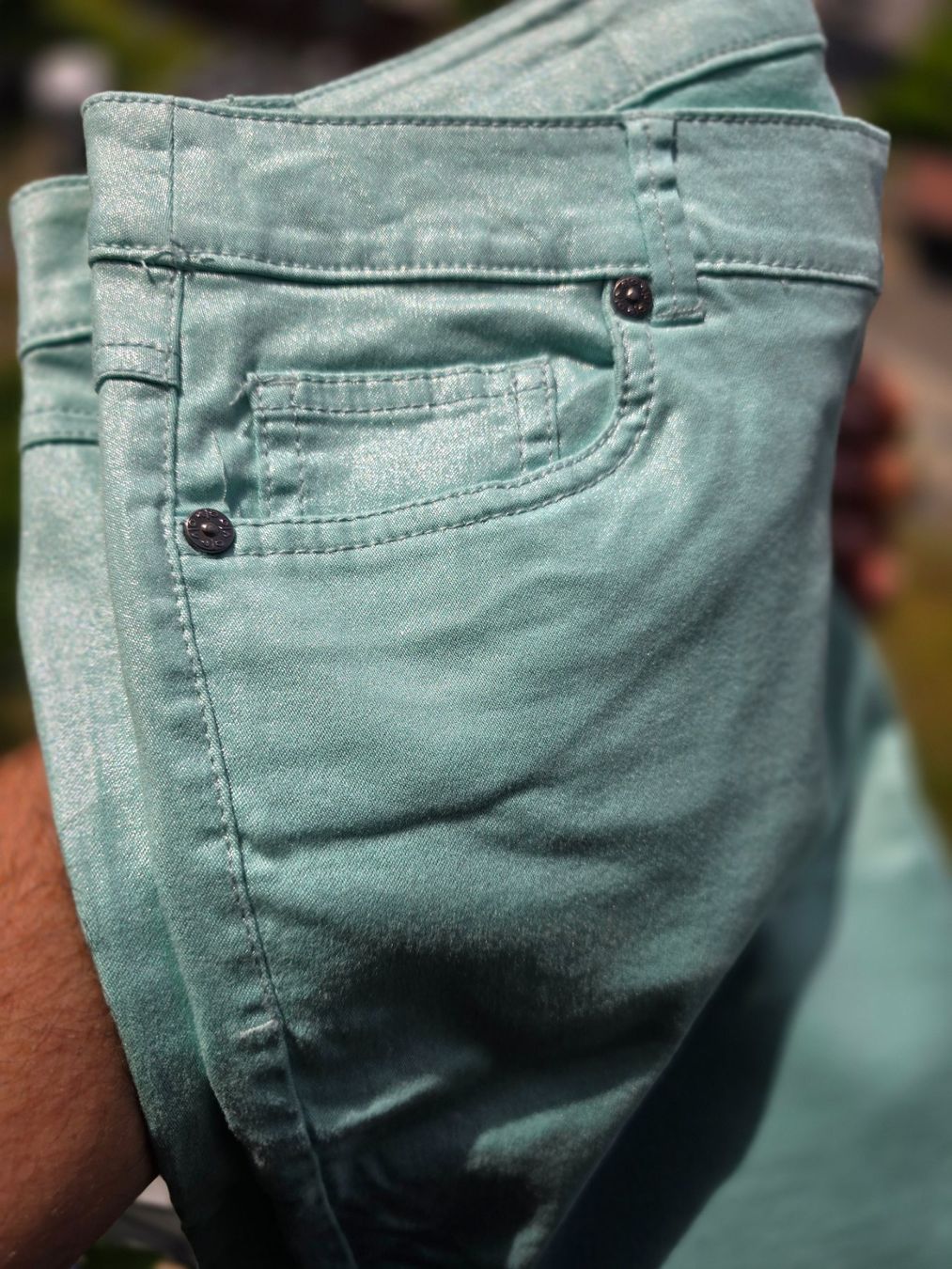 Jeans: MEGA JEANS IN MINT GLANZ 7/8, NEU!! – Usato da Möriken AG venduto da Angie_64 5