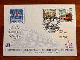 Österreich Sonderbeförderung PINKBRIA1999  (P321)