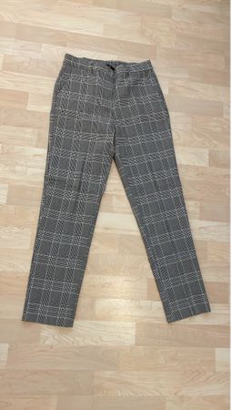Elegante karierte Hose, ideal für den Herbs-Look, Grösse 38