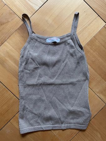 Red Carpet Top glitzernd beige Grösse S/M