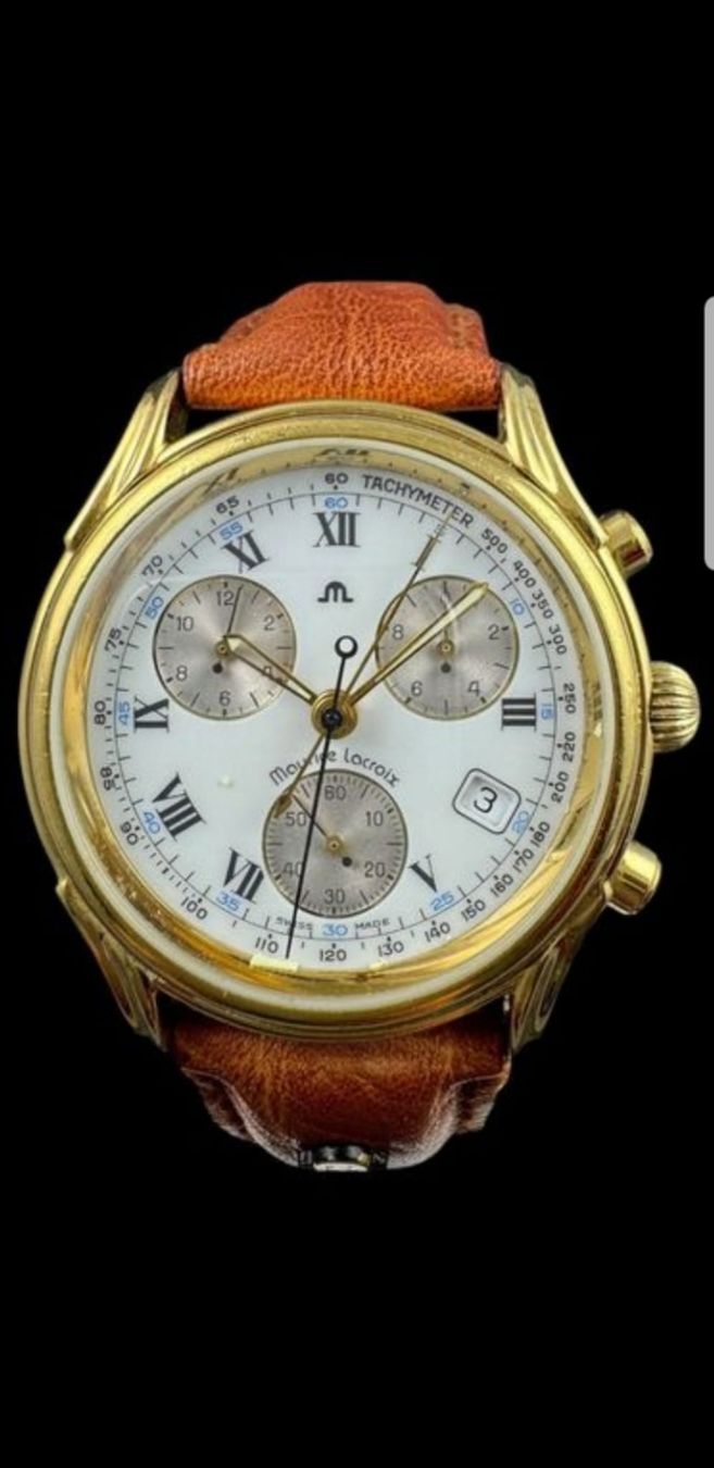 Maurice Lacroix Uhren: Maurice Lacroix Chronograph 04663 mit Lederband – Gebraucht aus Staufen von jasminm01 5