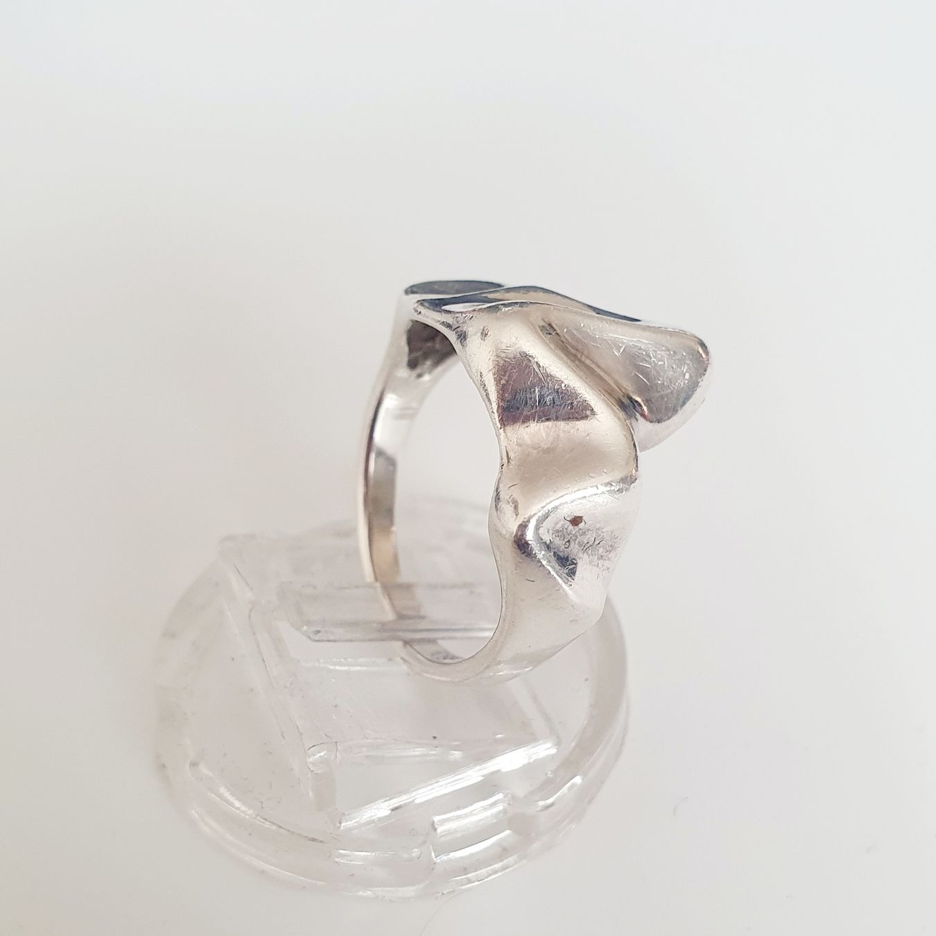 Anelli: Ring Silber 925 organische Form Gr 18.2  – Usato da Kreuzlingen venduto da Wunderkiste123 8