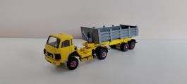 ROSKOPF-LKW-Modell|"Saurer D290/330"|Schlepper+Kipper|gelb