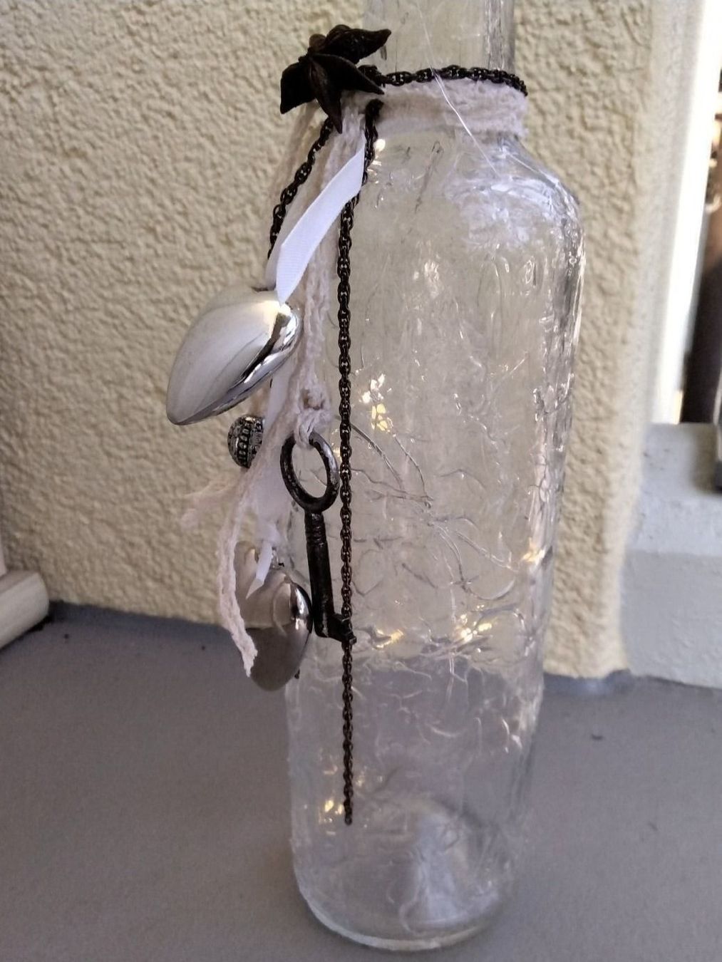 Tutte le decorazioni: SHABY CHIC DEKO FLASCHE MIT LED LICHT – Usato da Biel/Bienne venduto da dasi3 3