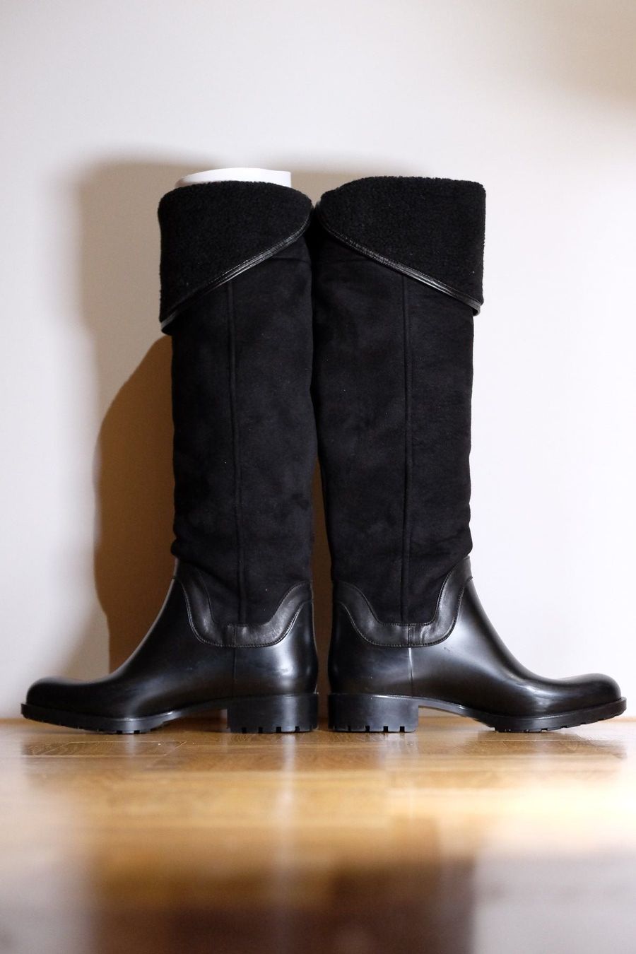 Borbonese Damenschuhe: Édition spéciale bottes de pluie / Regenstiefel Borbonese. – Neu (gemäss Beschreibung) aus Moutier von Noctophobia