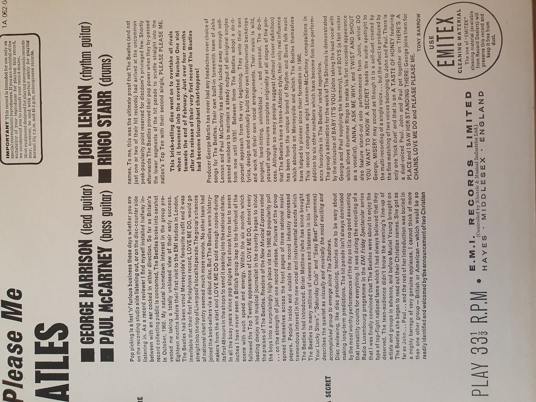 Vinyles: LP The Beatles Please Please Me – D'occasion à Zürich par loosebone 3
