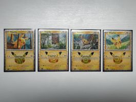 Pikachu 30C Nr. 14, 16, 17, 25