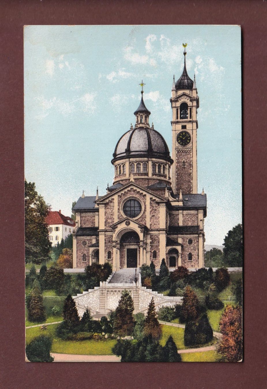Cartoline postali: ZÜRICH - Kirche Enge - 1914 – Usato da Pully venduto da nicecards-shop