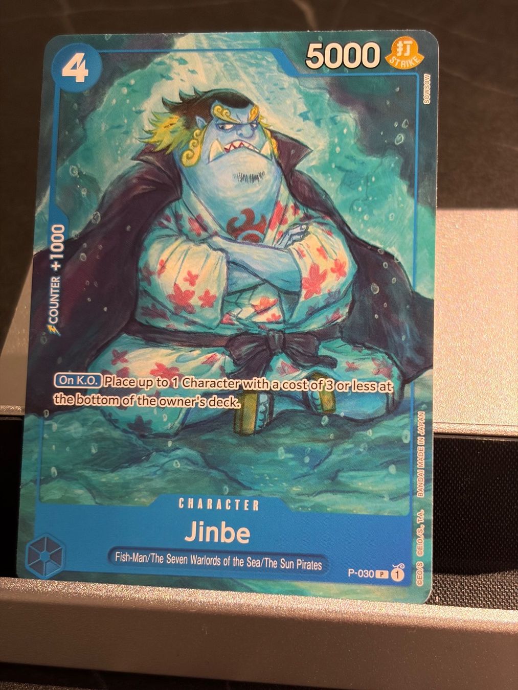 Bandai Carte collezionabili: One Piece P-030 Jinbe, Englisch – Nuovo (secondo la descrizione) da St. Gallen venduto da cambitcg