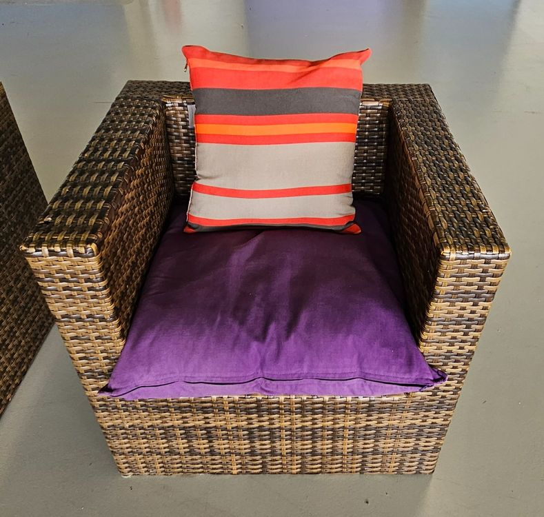 Garten Lounge 4 teilig mit Sitzkissen und Tisch Kaufen auf Ricardo