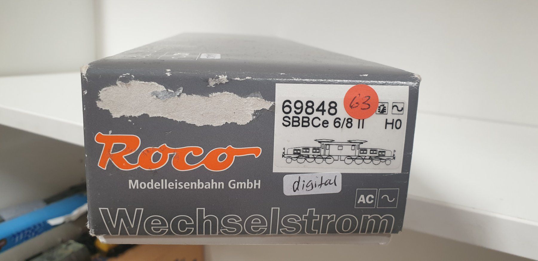 Roco Modellini di ferrovie: Roco SBB Ce6/8 Rangierkrokodil Digital H0/AC 69848 – Usato da Neuenhof venduto da ludovicco 9