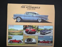 Lesotho The Automobile Block  2001 **  Luxus   (B811)