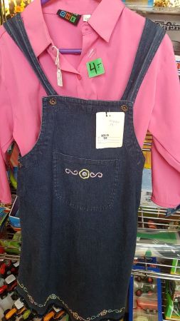 Jeansträgerkleid gr 128 50% reduziert L9