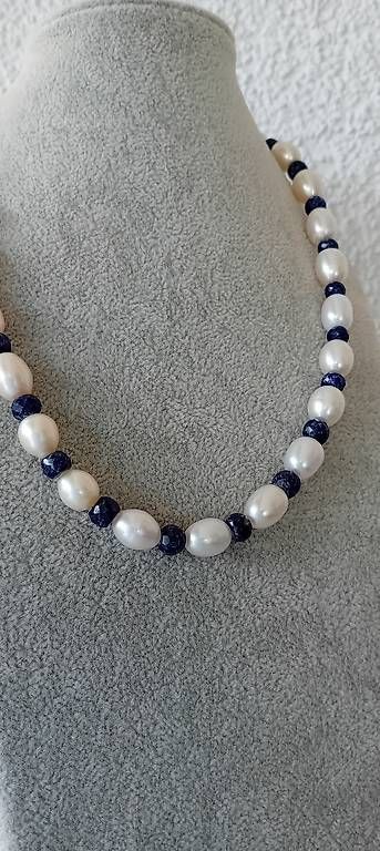 Catenine: Collier mit Perlen und Saphir GG 375 – Usato da Stans venduto da wer_fd5f 3