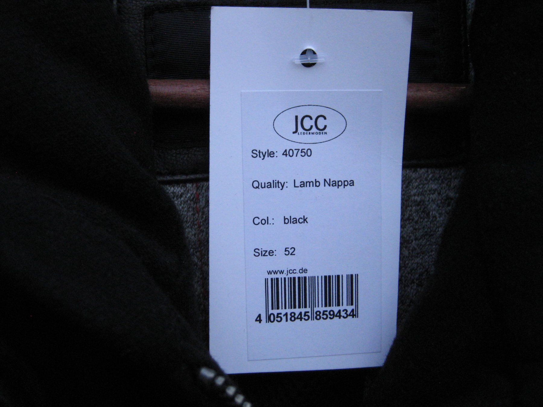 Jacken: Echt Lederjacke Bikerstyle black Marke: JCC Gr.52 – Neu (gemäss Beschreibung) aus Steinmaur von Daka36 3
