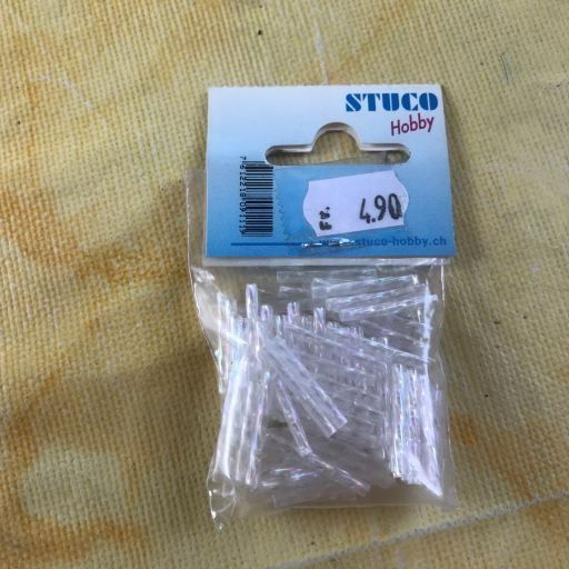 Perle (finte): LOT STIFTPERLE GEDR. WEISS/IRIS 20MM – Nuovo e nell'imballaggio originale da Ostermundigen venduto da Wyatt-Earp 6