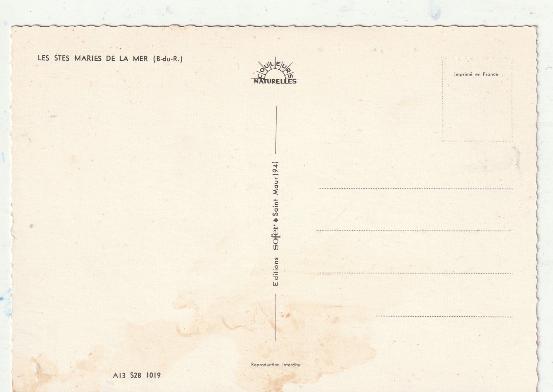 Cartoline postali: Maries de la Mer – Usato da Lumbrein venduto da made02 1