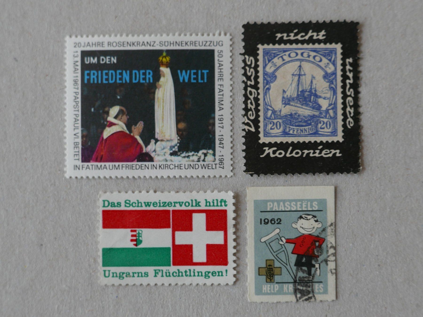 Tutti i francobolli: SAMMLUNG REKLAMEMARKEN HILFE UND FRIEDEN – Usato da Balgach venduto da Zwischenraum 3