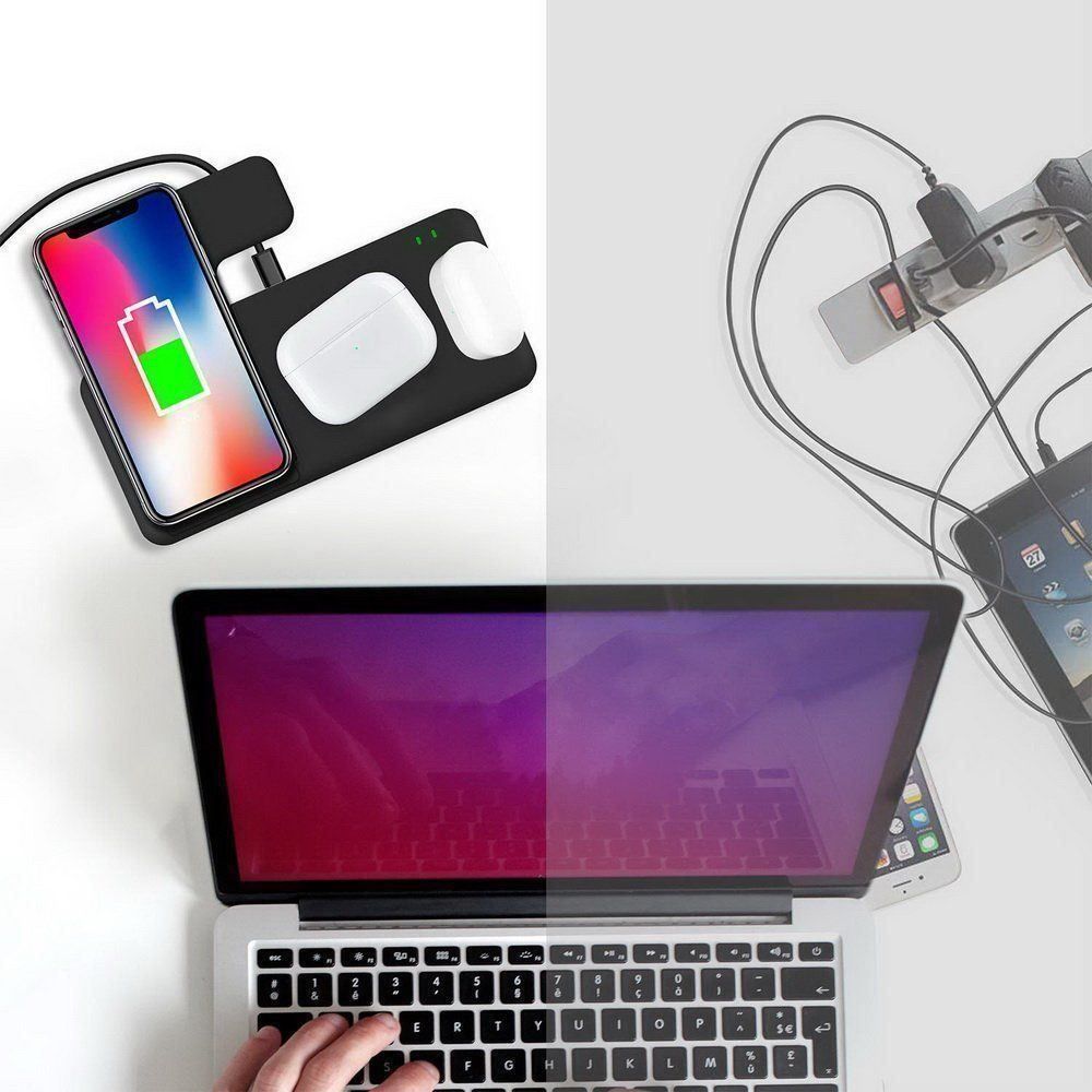 Ladegeräte: 4in1 Ladestation Wireless Charger – Neu (gemäss Beschreibung) aus Weinfelden von SEYBOY 2
