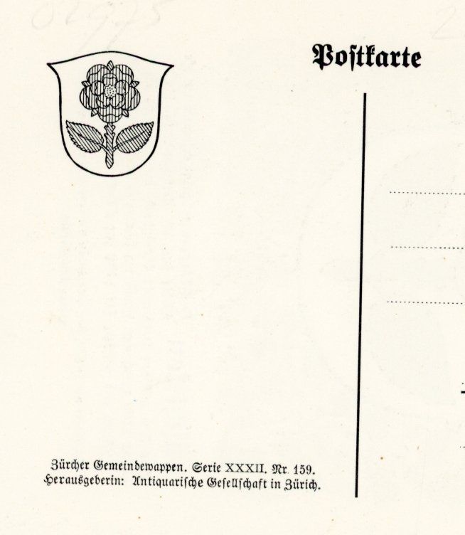 Cartoline postali: Rüschlikon  ZH   -    Wappen – Usato da Brig venduto da Valcards54 1