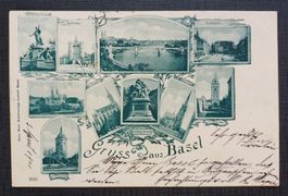 AK Mehrbild BASEL 1901