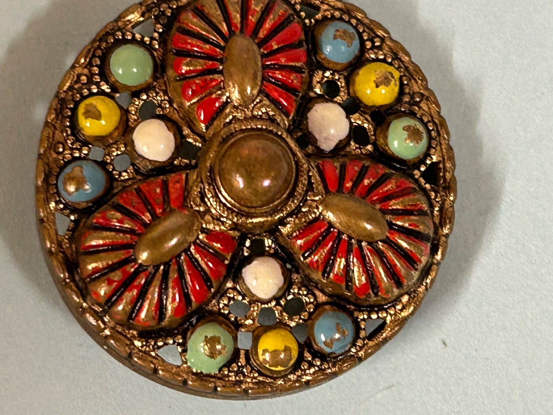 Boutons: Messingknöpfe bemalt – Neuf (Voir description) à Pfeffingen par Alusru70 1