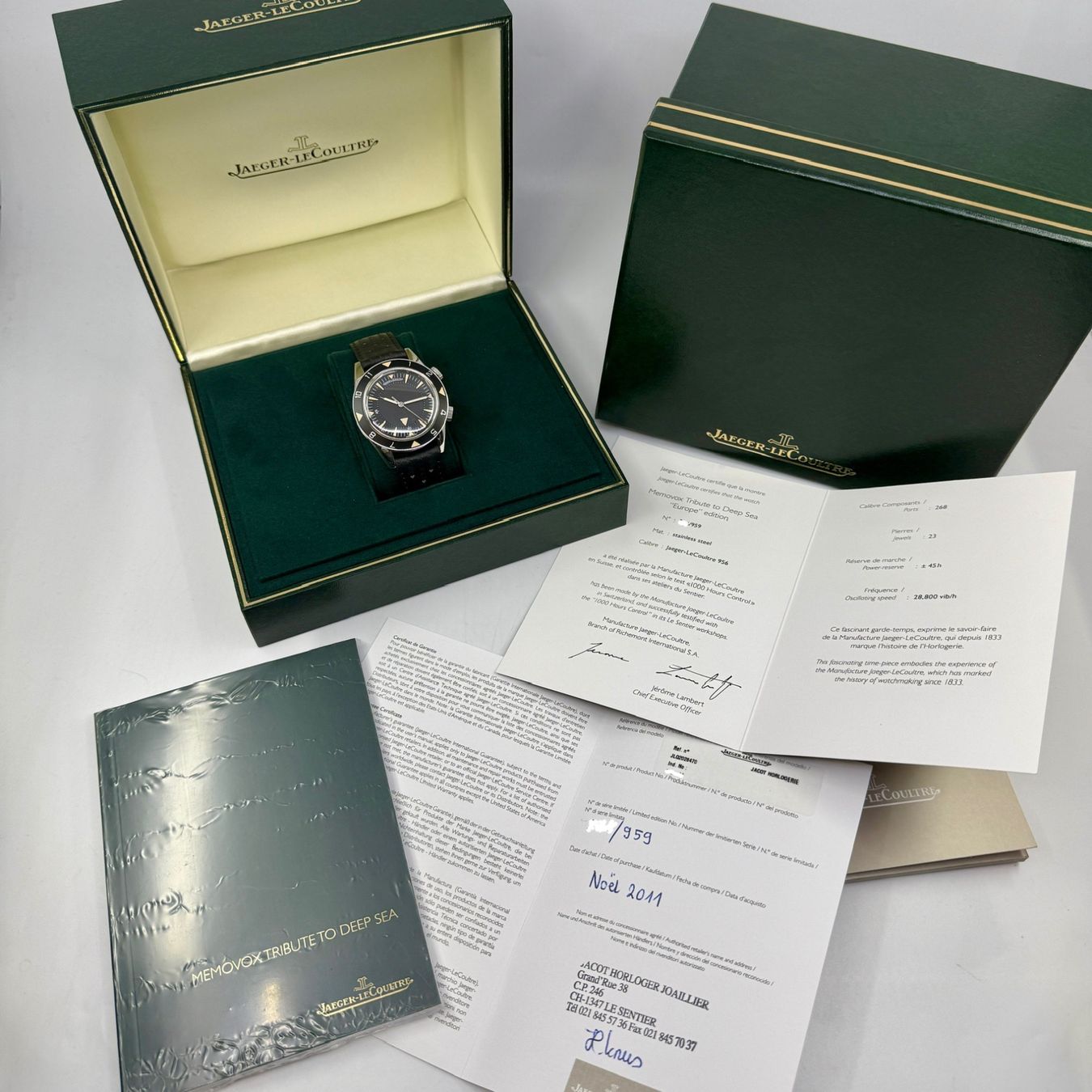 Jaeger-Lecoultre Orologi: JAEGER LE COULTRE DEEP SEA MEMOVOX 134.8.96 SPECIAL EDITION – Usato da Zürich venduto da SWISSTIMEARTS-AG 7
