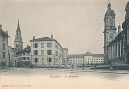 St. Gallen - Klosterplatz + c1900