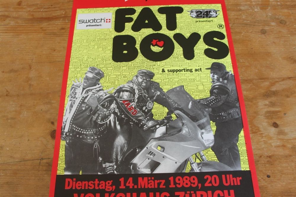 FAT BOYS - CONCERT POSTER 1989 | Kaufen auf Ricardo