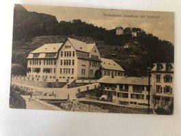 Ansichtskarte Niederurnen Schulhaus mit Schössli