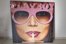 100x100cm Druck Playboy indirektes Licht & Fernbedienung