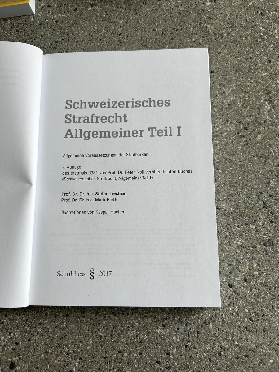 Libri: Schweizerisches Strafrecht Allgemeiner Teil I Trechsel etc. – Usato da Aarau venduto da megandris 1