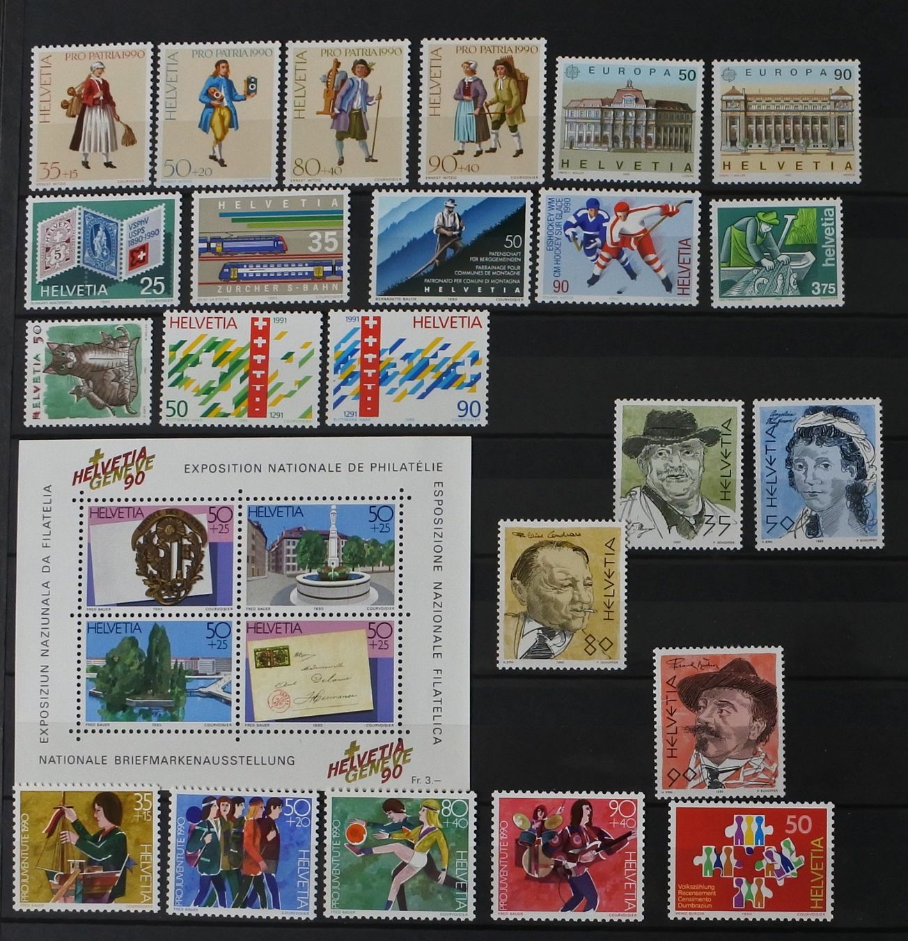 Alle Briefmarken: Schweiz 1990 Jahresserie – Neu (gemäss Beschreibung) aus Lugano von fc2017