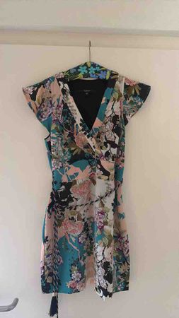 Vestito corto Guess floreale con nappe taglia S