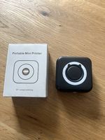 Tragbarer Mini-Drucker, Bluetooth, neuwertig, schwarz/weiss