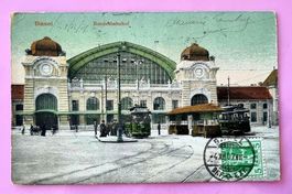 Basel - Bundesbahnhof SBB  - Tram - Strassenbahn - 1907
