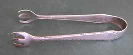 Zuckerzange 925 Silber Sterling USA mit Monogramm