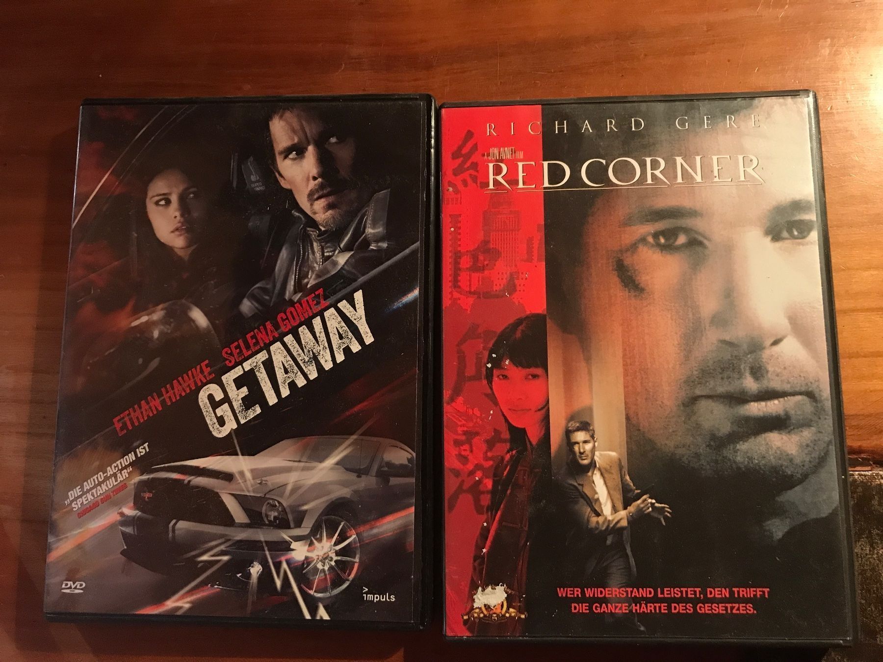 Tutti i DVDs: Getaway, Red Corner (Ritchard Gere) – Usato da Schliern b. Köniz venduto da Corinu59