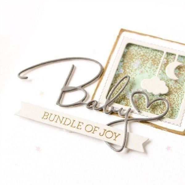 Sciablone: BABY SCHRIFTZUG STANZSCHABLONE – Nuovo e nell'imballaggio originale da Affoltern am Albis venduto da scrapbooking 4