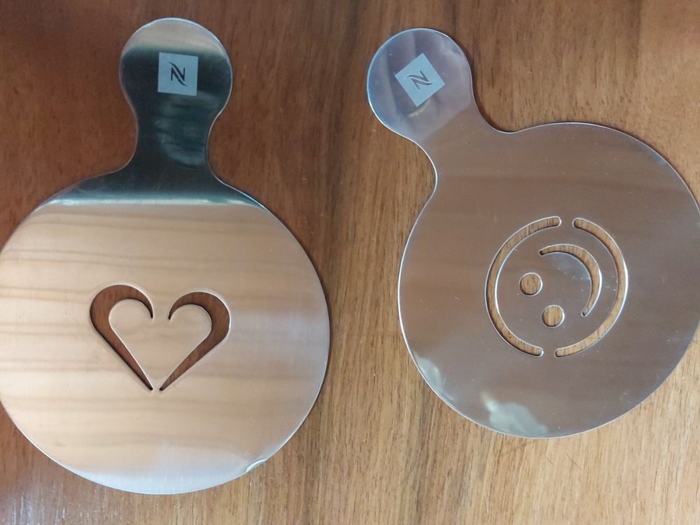 nespresso schablonen für capuccino aus edelstahl (Gebraucht) in ...