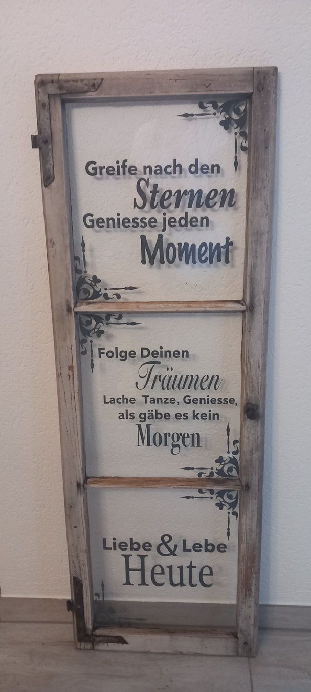 Tutte le decorazioni: Altes Fenster mit Spruch, tolles Deko Objekt – Usato da Buttwil venduto da K_und_K 1