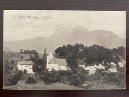 GRETSCHINS (WARTAU) Ortsansicht mit Kirche, 1908