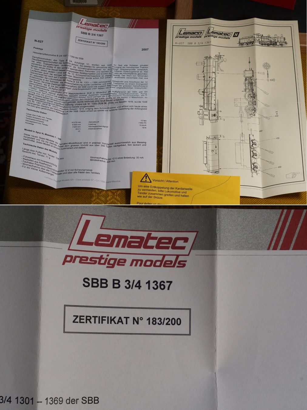 Lemaco Modellini di ferrovie: Lematec SBB B 3/4 1367 Spur N – Usato da Gränichen venduto da iknow 7