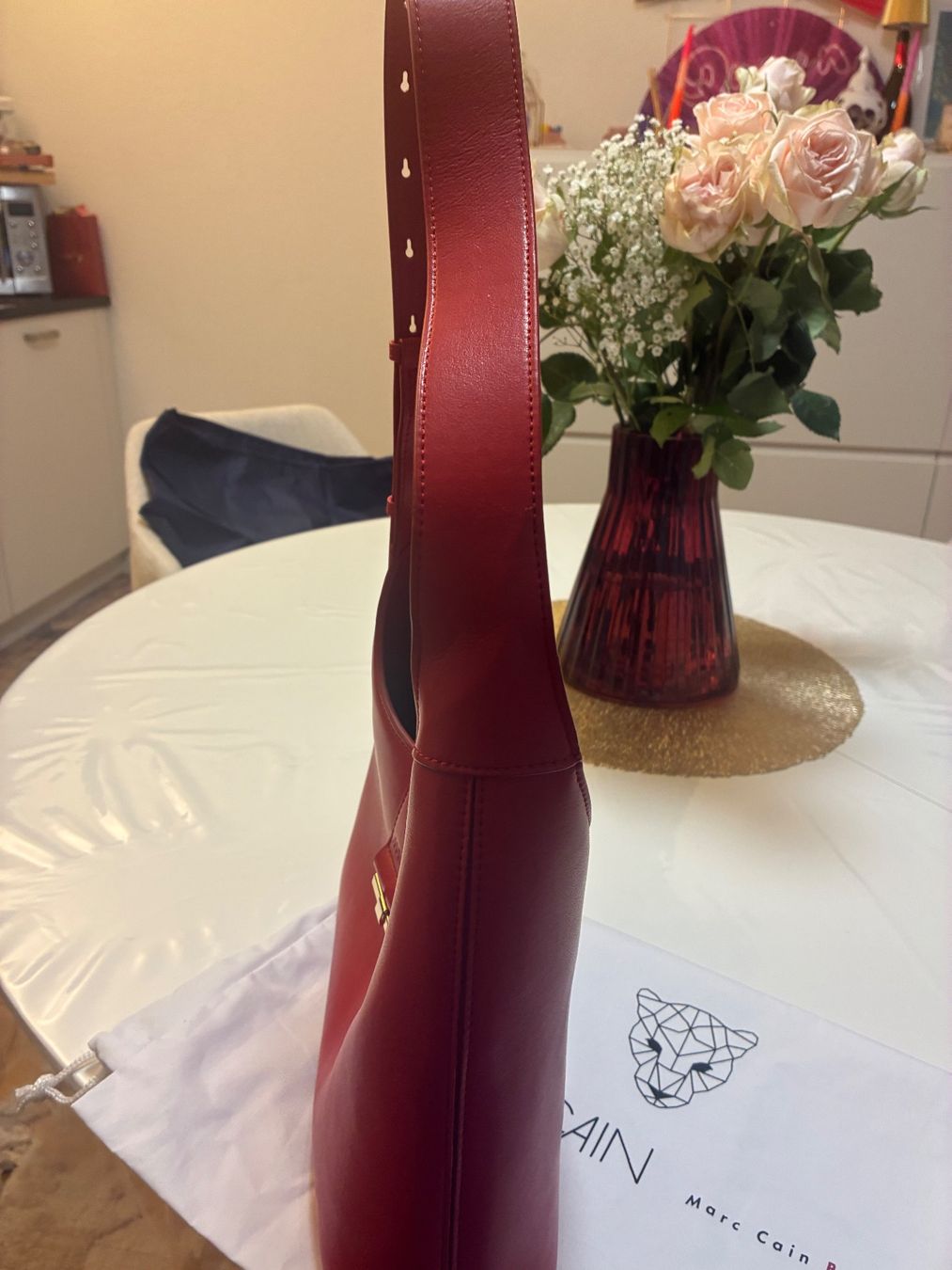 Marc Cain Taschen für Damen: Borsa a spalla rossa MARC CAIN – Gebraucht aus Zürich von fra_8fn2 5