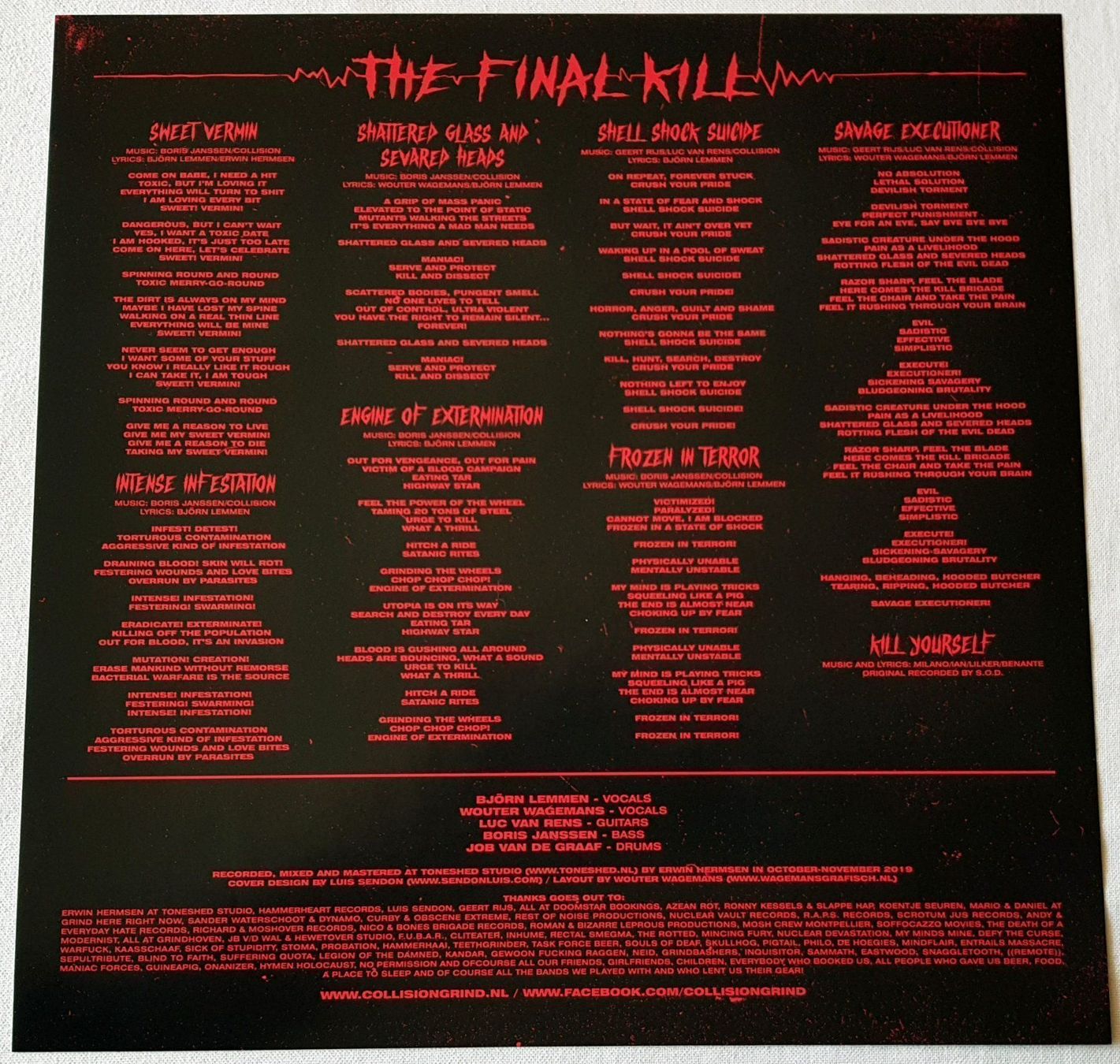Schallplatten: Collision – The Final Kill - LP - 2020 - First Press – Neu (gemäss Beschreibung) aus Uster von Zardodel 7