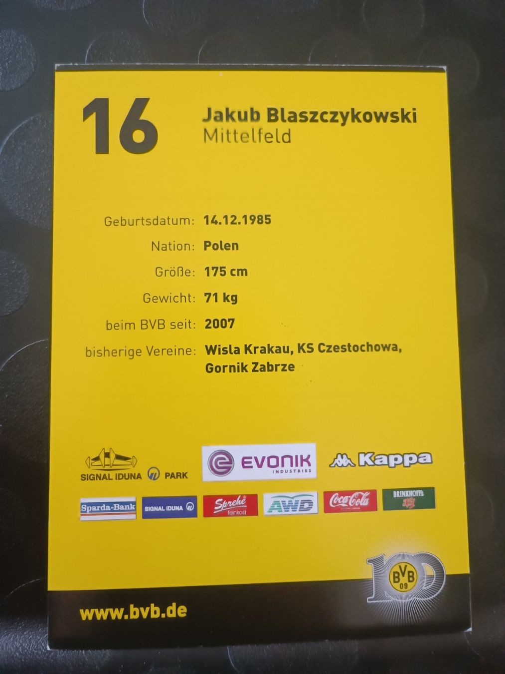 Autographes: Kuba - handsigniert BVB - Borussia Dortmund – D'occasion à Menziken par Artographs 1