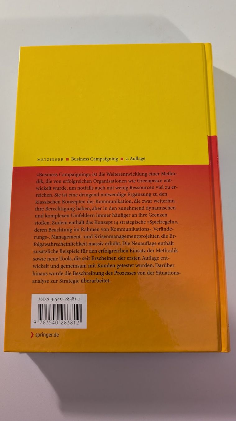 Livres: Business Campaigning – Neuf (Voir description) à Baar par Arthur_Fooksayk 1