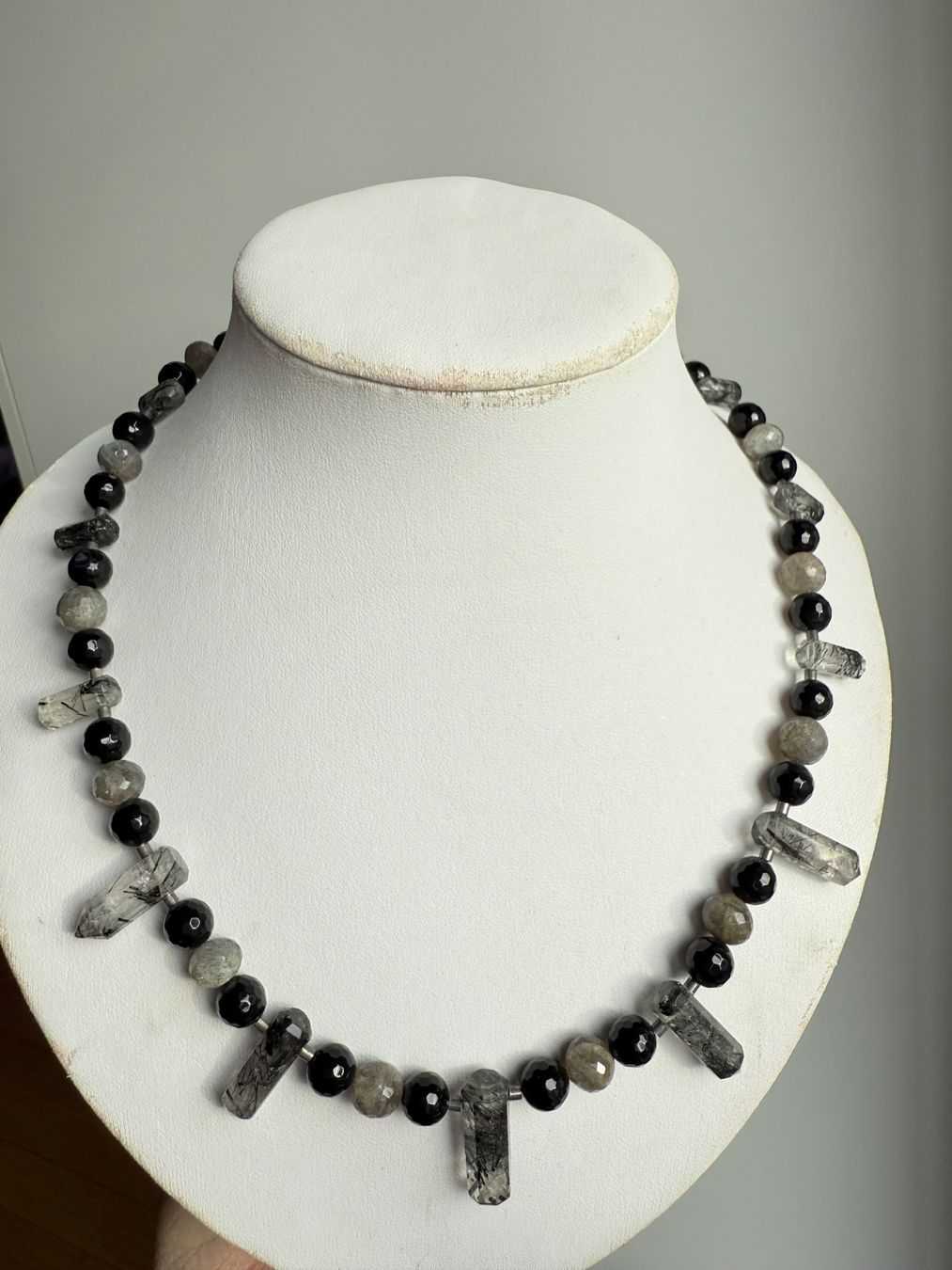 Onyx Colliers: Labradorit, Rutilquarz, Onyx Collier NEU – Neuf (Voir description) à Basel par Chili007 8