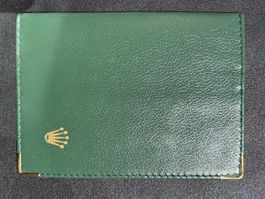 Kartenetui Rolex grün Leder 10,5 x 14,5cm
